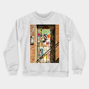 Graffiti Stickers Williamsburg Brooklyn NYC Crewneck Sweatshirt